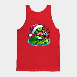 Christmas Carol Frog Tank Top